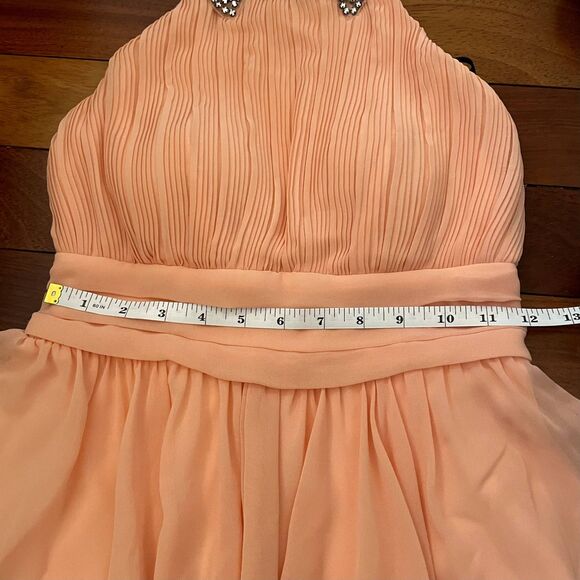 Y2k City Studio Mini Dress Halter Formal Fairy Whimsical Coquette Pastel - Picture 11 of 13